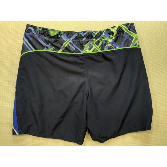 Nike Men's Aloha Shorts Lightweight Summer Polyester Size XL Blue Swim Trunks - Picture 9 of 12